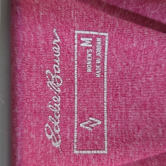 Eddie Bauer Heathered Maroon Racerback Tank Size Medium - Picture 6 of 7